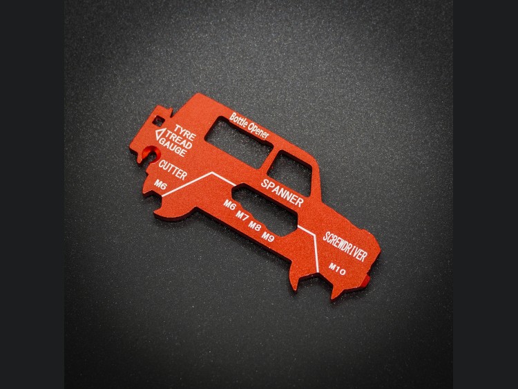 Ford Bronco Multi Functional Tool - Anodized Red