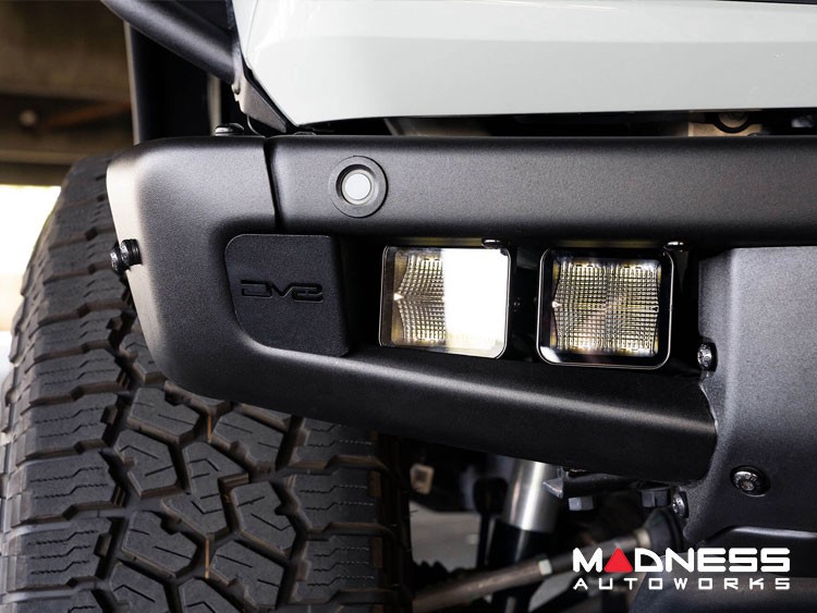 Ford Bronco Light Upgrade - DV8 - LED Pod Factory Bumper Mount Kit