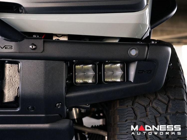 Ford Bronco Light Upgrade - DV8 - LED Pod Factory Bumper Mount Kit