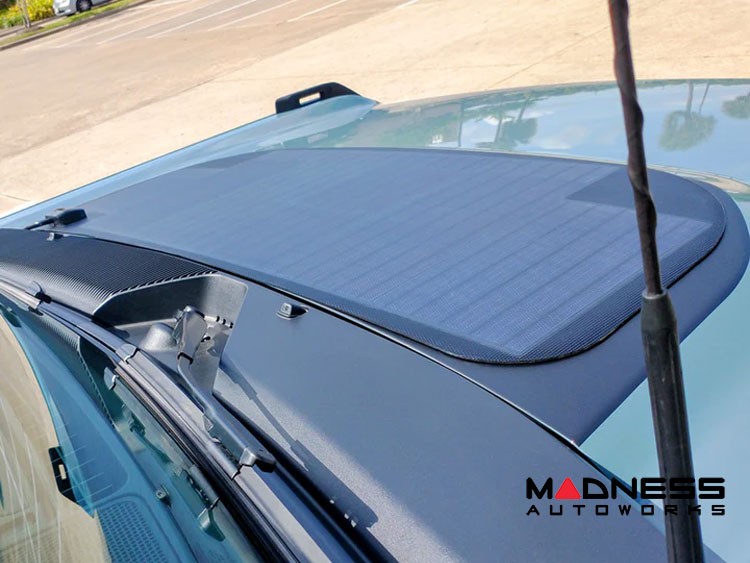 Ford Bronco Flexible Solar Panel Kit - Complete Kit w/ Waterproof Controller + Hood Decal - 65W