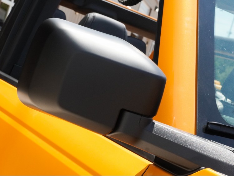 Ford Bronco Rear View Mirror Cover Set - Satin Black