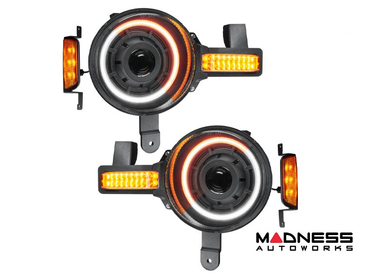 Ford Bronco Head Lights - Oculus Bi-LED Projector - Oracle - Switchback