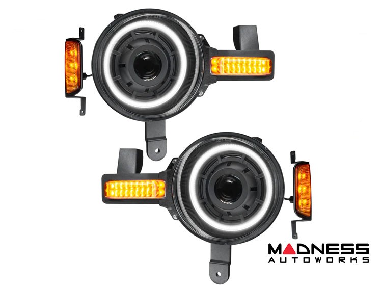 Ford Bronco Head Lights - Oculus Bi-LED Projector - Oracle - Switchback