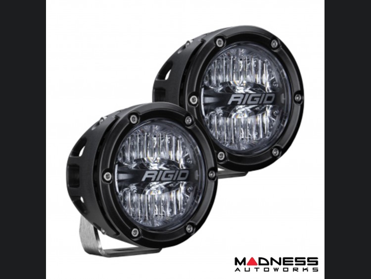 Ford Bronco A Pillar Light Kit - Rigid Industries - 360 Spot + 360 Drive 