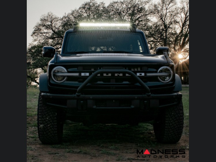 Ford Bronco Light Upgrade - Roof Rack Light Kit - Rigid Industries - Includes S.R. Spot / Flood Combo Bar