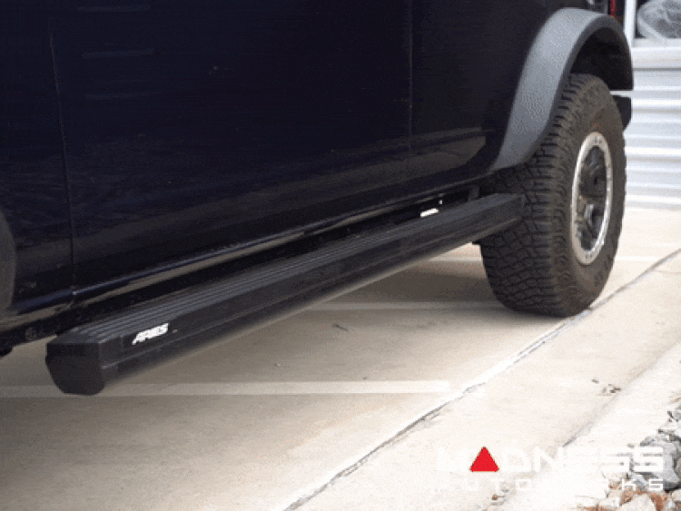 Ford Bronco Side Steps - 4 Door - Aries - ActionTrac - 69.6" - Powered Running Boards