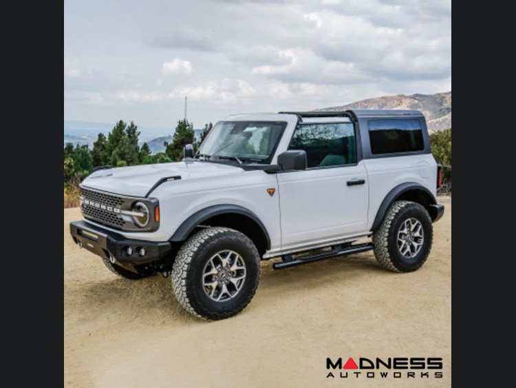 Ford Bronco Nerf Step Bars - 2 Door - Pro Traxx 4 Oval - Textured Black - Westin