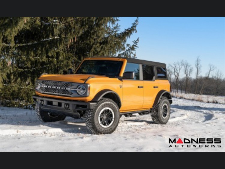 Ford Bronco Rock Sliders - 4 Door - RKR Step System - Textured Black - N Fab 