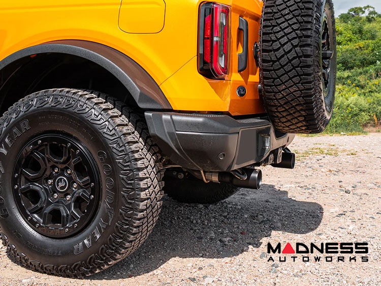 Ford Bronco Performance Exhaust System - 2.3L - Cat Back - Dual Exit - Corsa Performance - 4" - Black Tips - 2 Door