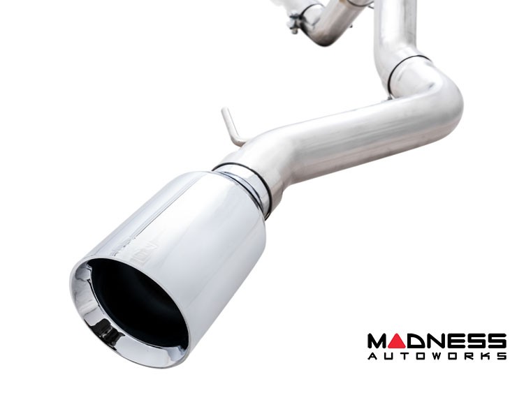 Ford Bronco Performance Exhaust System - Cat Back - Single Rear Exit - AWE - Chrome Tip w/ Bash Guard