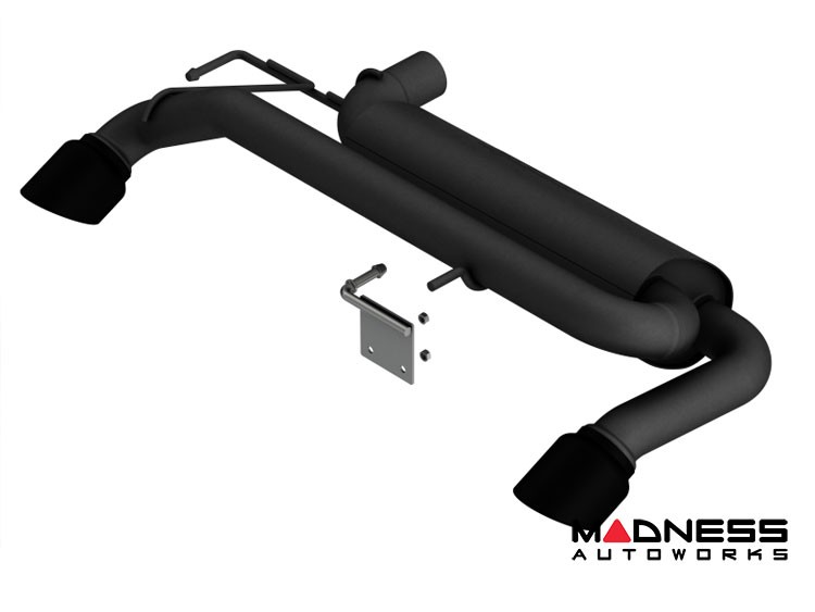 Ford Bronco Performance Exhaust - Axle Back - Dual Exit - Borla - Black - Black Tips