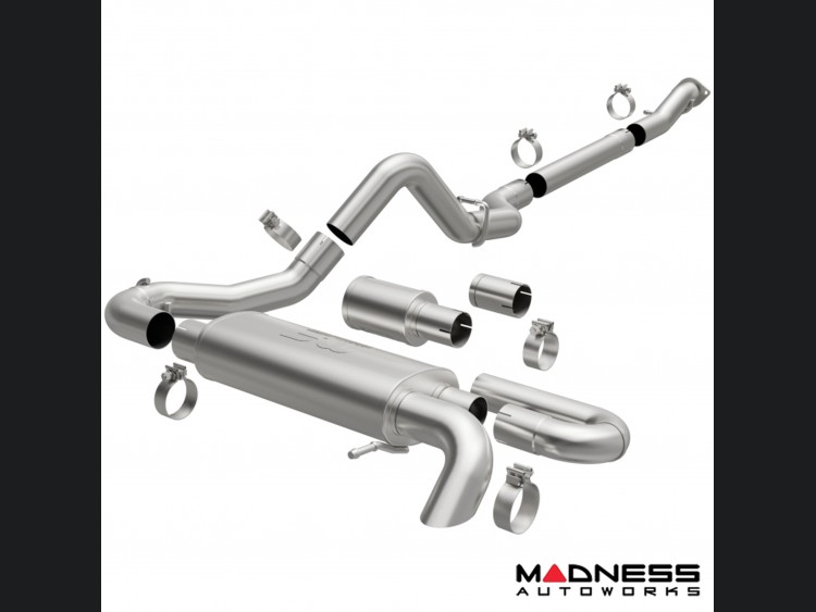 Ford Bronco Performance Exhaust System - Cat Back - Single Exit - Magnaflow - 2.5" Overland Series