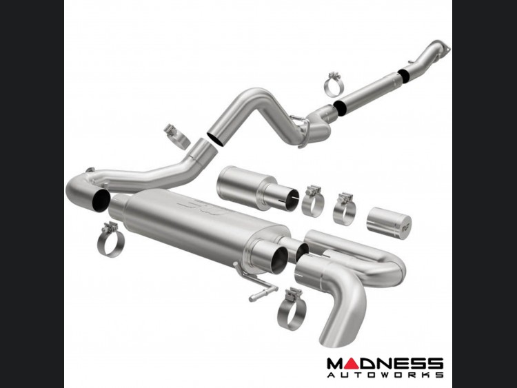 Ford Bronco Performance Exhaust System - Cat Back - Single Exit - Magnaflow - 2.5" Overland Series 