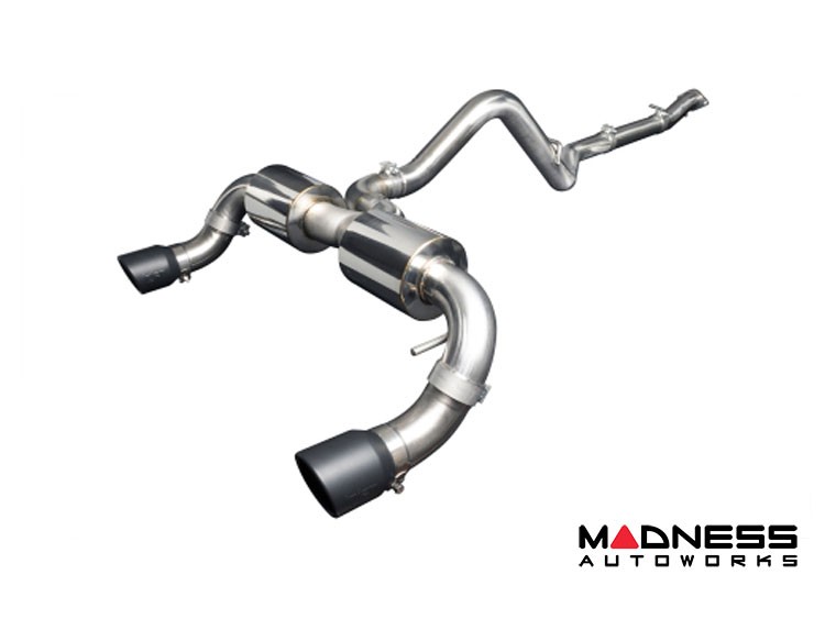 Ford Bronco Performance Exhaust System - Cat Back - Dual Exit - Injen - 3" - Black Tips