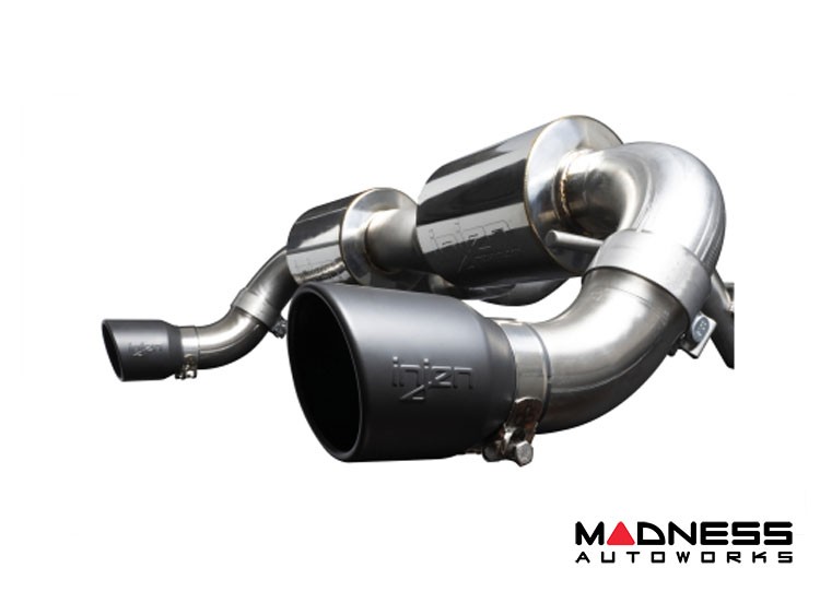 Ford Bronco Performance Exhaust System - Axle Back - Dual Exit - Injen - 3" - Black Tips