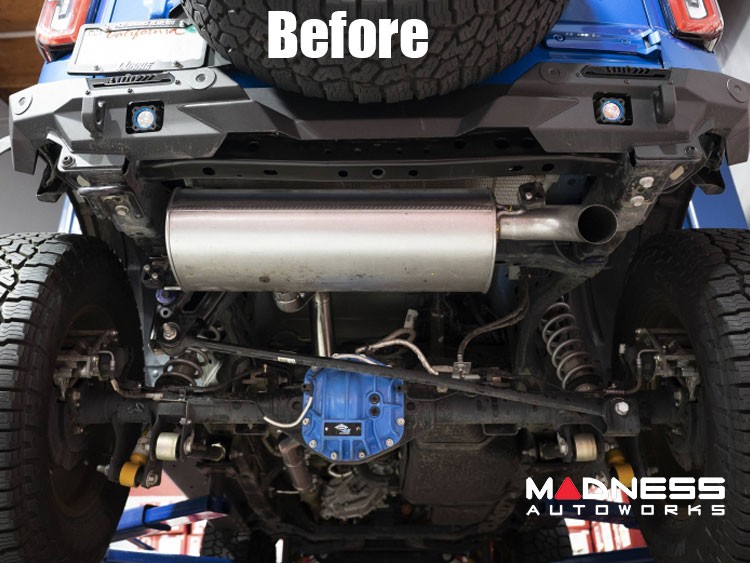 Ford Bronco Performance Exhaust System - Muffler Delete - Injen - 3"