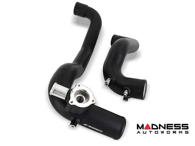 Ford Bronco Performance Intercooler Kit - 2.3L EcoBoost - Mishimoto - High-Mount - Black Pipes Silver Core