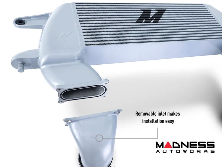 Ford Bronco Performance Intercooler Kit - 2.7L EcoBoost - Mishimoto - High-Mount - Black Pipes Silver Core