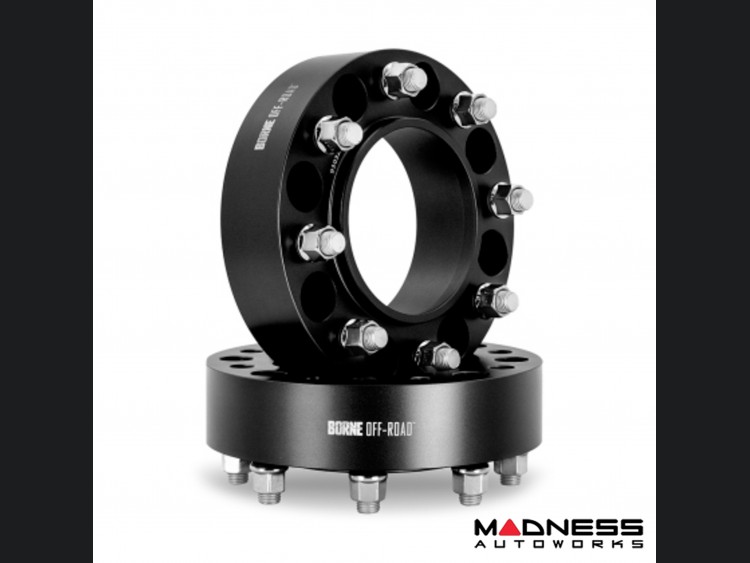 Ford Bronco Wheel Spacers - Set of 2 - 25MM - M12  - Mishimoto Borne Black 