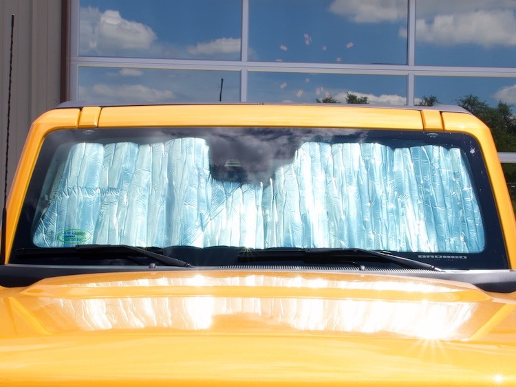 Ford Bronco Windshield Sunshade - Custom AutoShade - Silver
