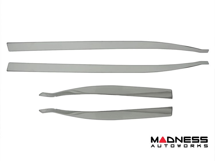 Jeep Renegade Door Trim - Lower Side Molding Kit - Silver Steel