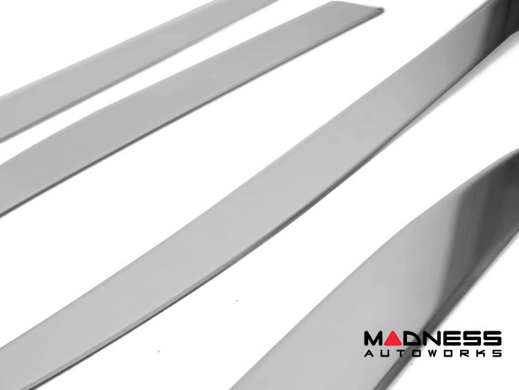 Jeep Renegade Door Trim - Lower Side Molding Kit - Silver Steel