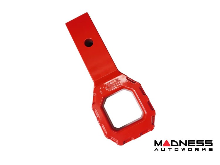 Billet Recovery Hook - Enhanced Hitch Tow Hook - Aluminum - Red