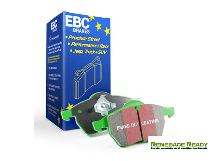 Jeep Renegade Brake Pads - Front - EBC - Green Stuff