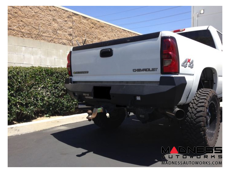 GMC Sierra 3500 Stealth Rear Winch Bumper - Raw Steel WARN M8000 Or 9.5xp