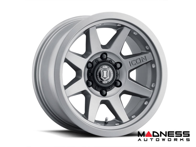 Ford Bronco Custom Wheels (1) - Rebound Pro - Titanium - 17" X 8.5 / 6 X 5.5 / 25mm / 5.75" BS - Icon 