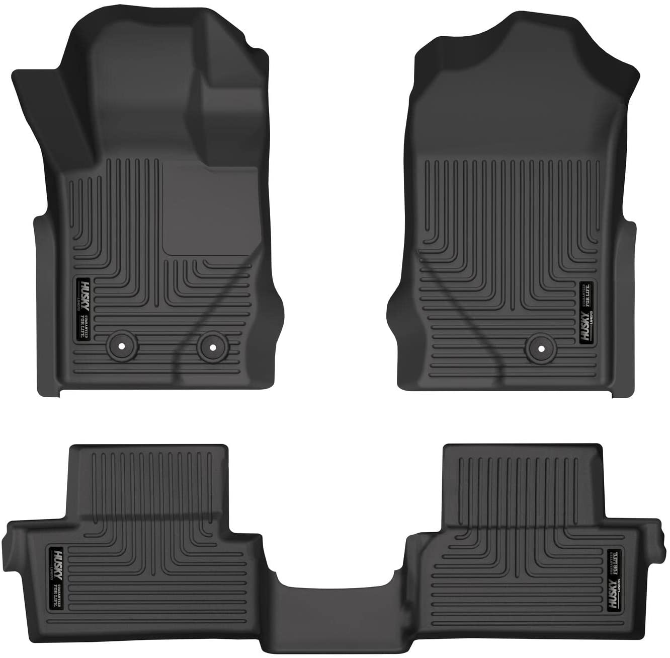 Ford Bronco Floor Liners - Front + Rear - 2 Door - Husky Weaterbeater