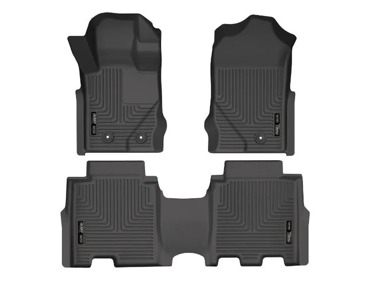 Ford Bronco Floor Liners - Front + Rear - 4 Door - Husky Weaterbeater